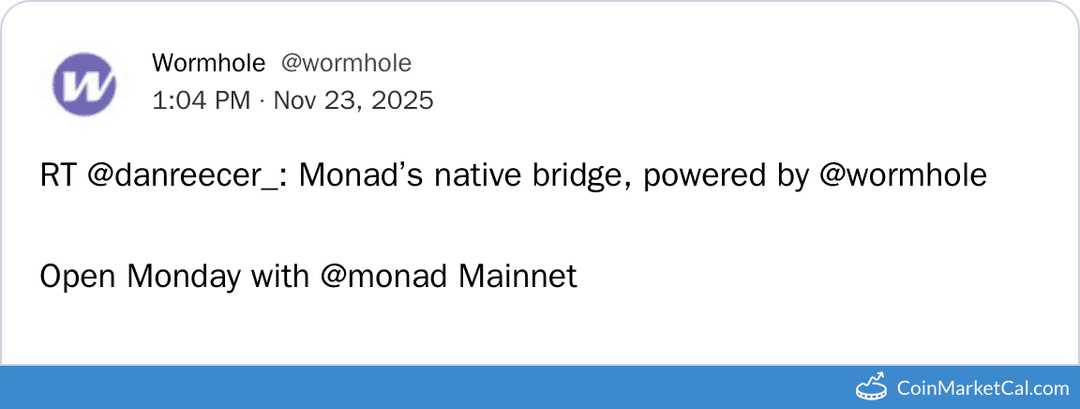 Wormhole Bridge Integration with Monad Mainnet