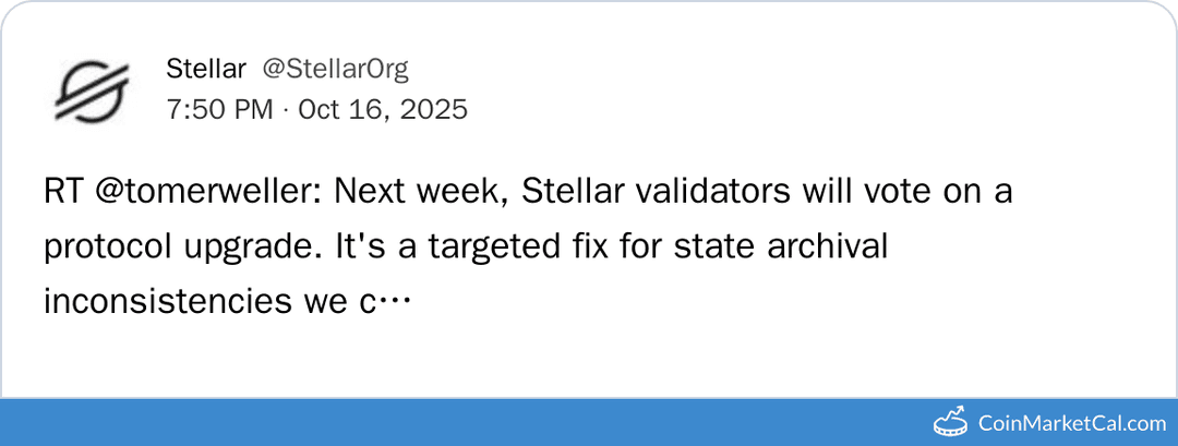 Stellar Protocol Upgrade Vote