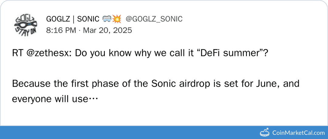 Sonic Season 2 Airdrop