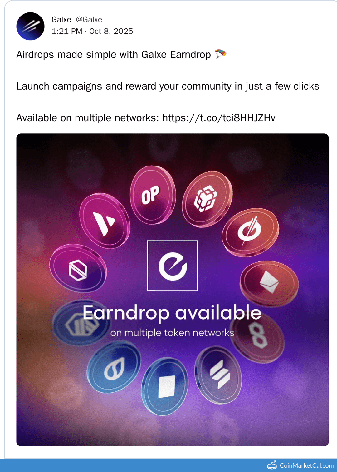 Galxe Earndrop Launch