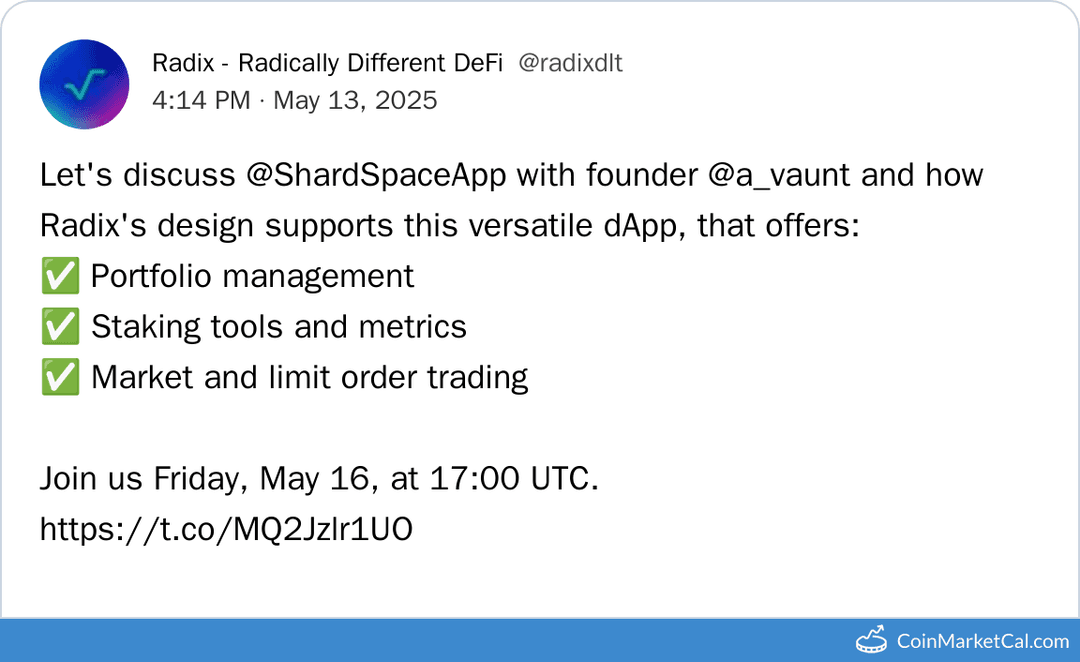 Ecosystem Spotlight: ShardSpace Discussion with Radix