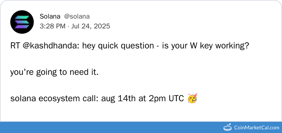 Solana Ecosystem Call