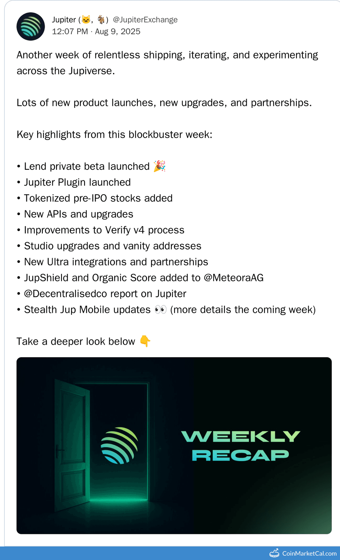 Jupiter Lend Public Launch