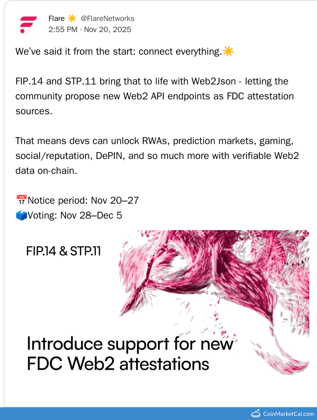 Flare Web2Json Governance Vote