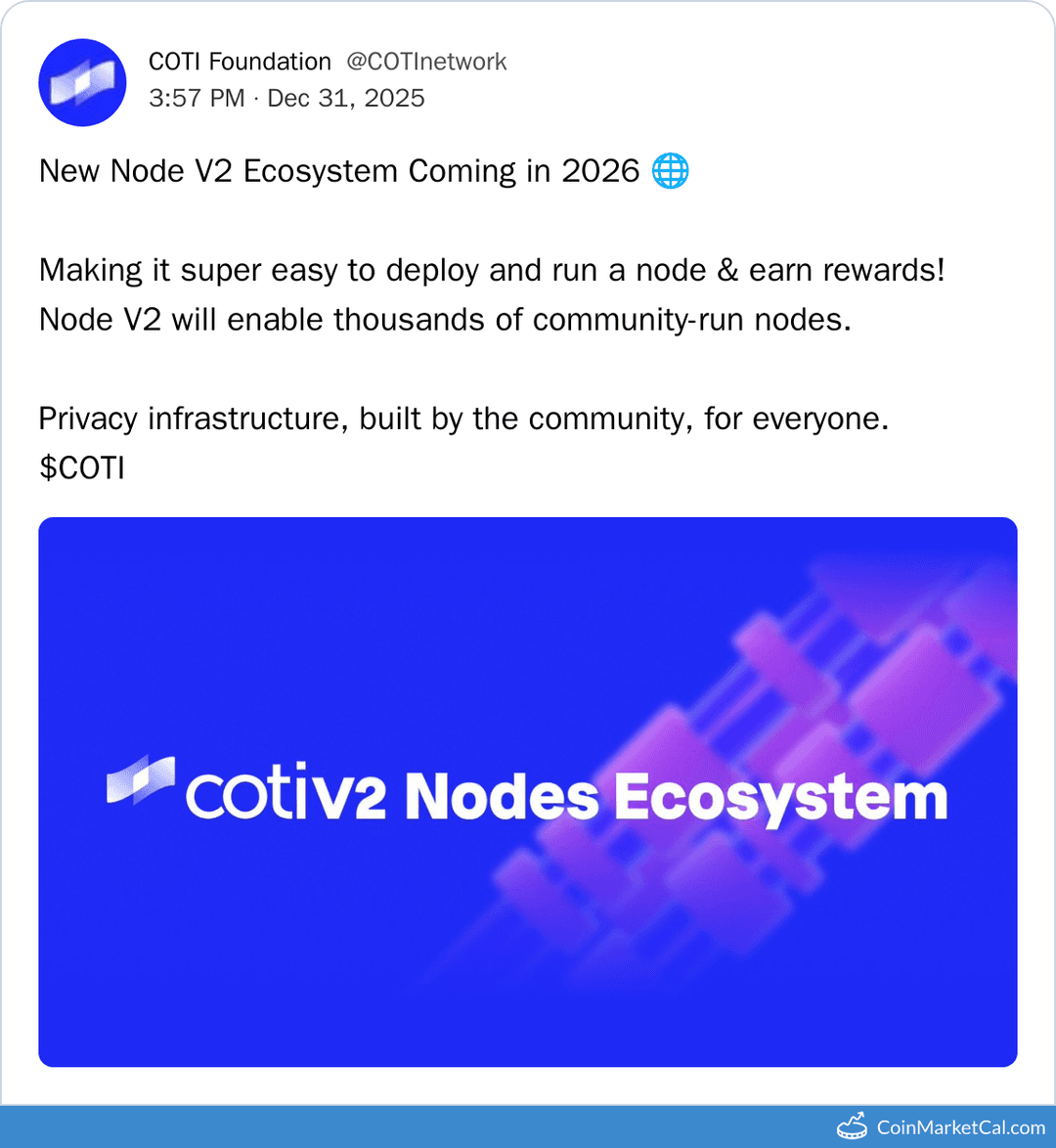 COTI Node V2 Ecosystem ANN