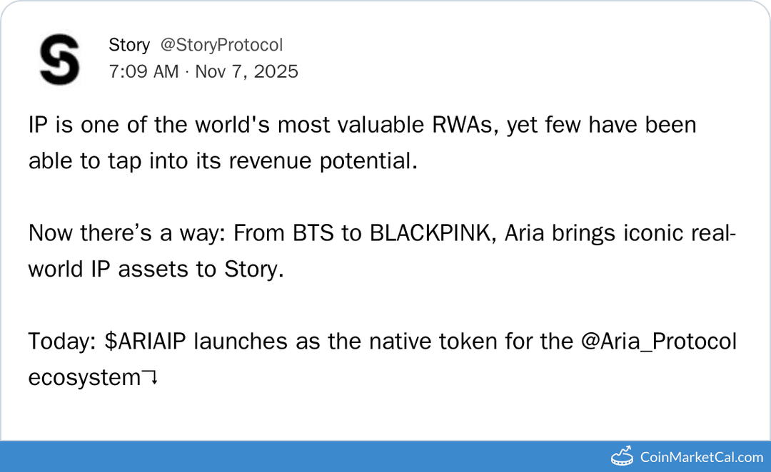 Aria Protocol Token Launch $ARIAIP