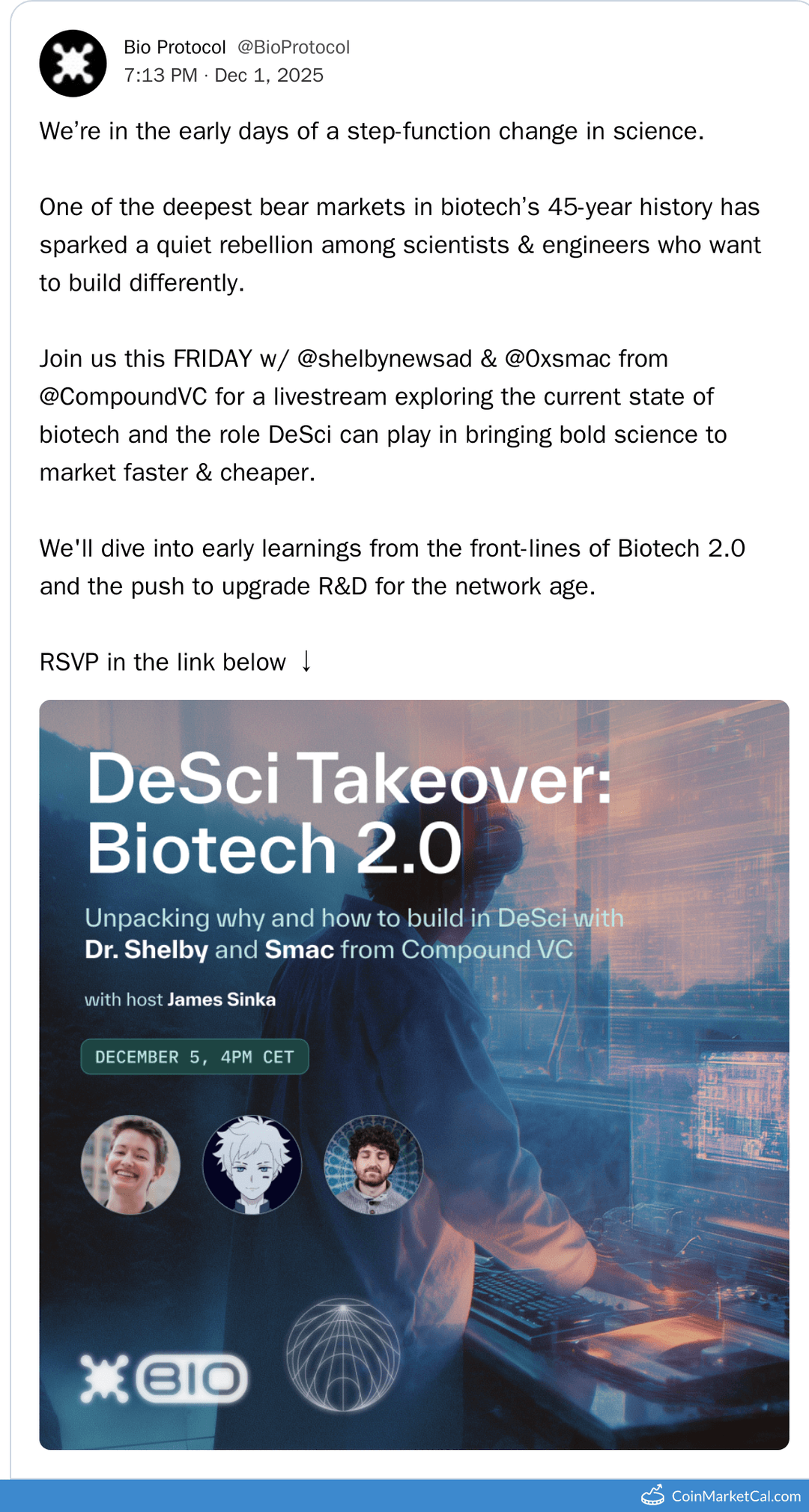 Bio Protocol Biotech DeSci Livestream