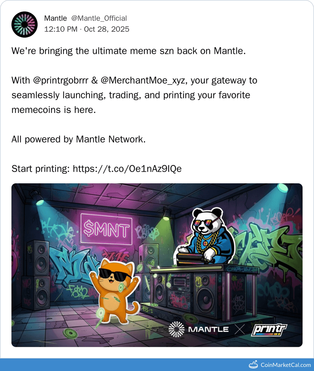 Mantle Printr Meme Token Launch