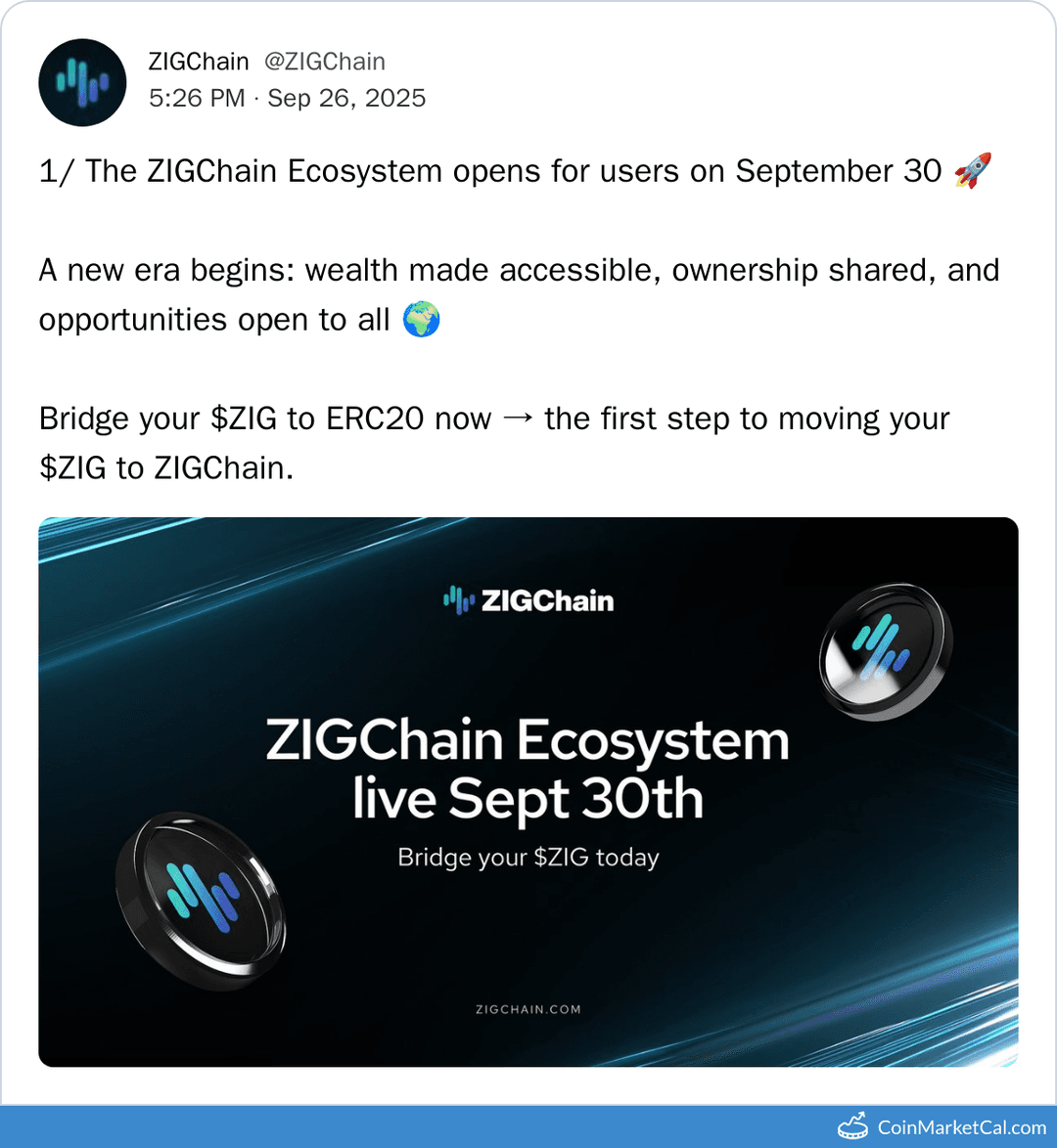 ZIGChain Ecosystem Opens