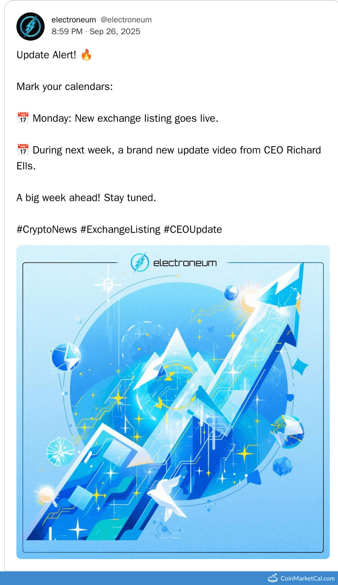 Electroneum Exchange Listing