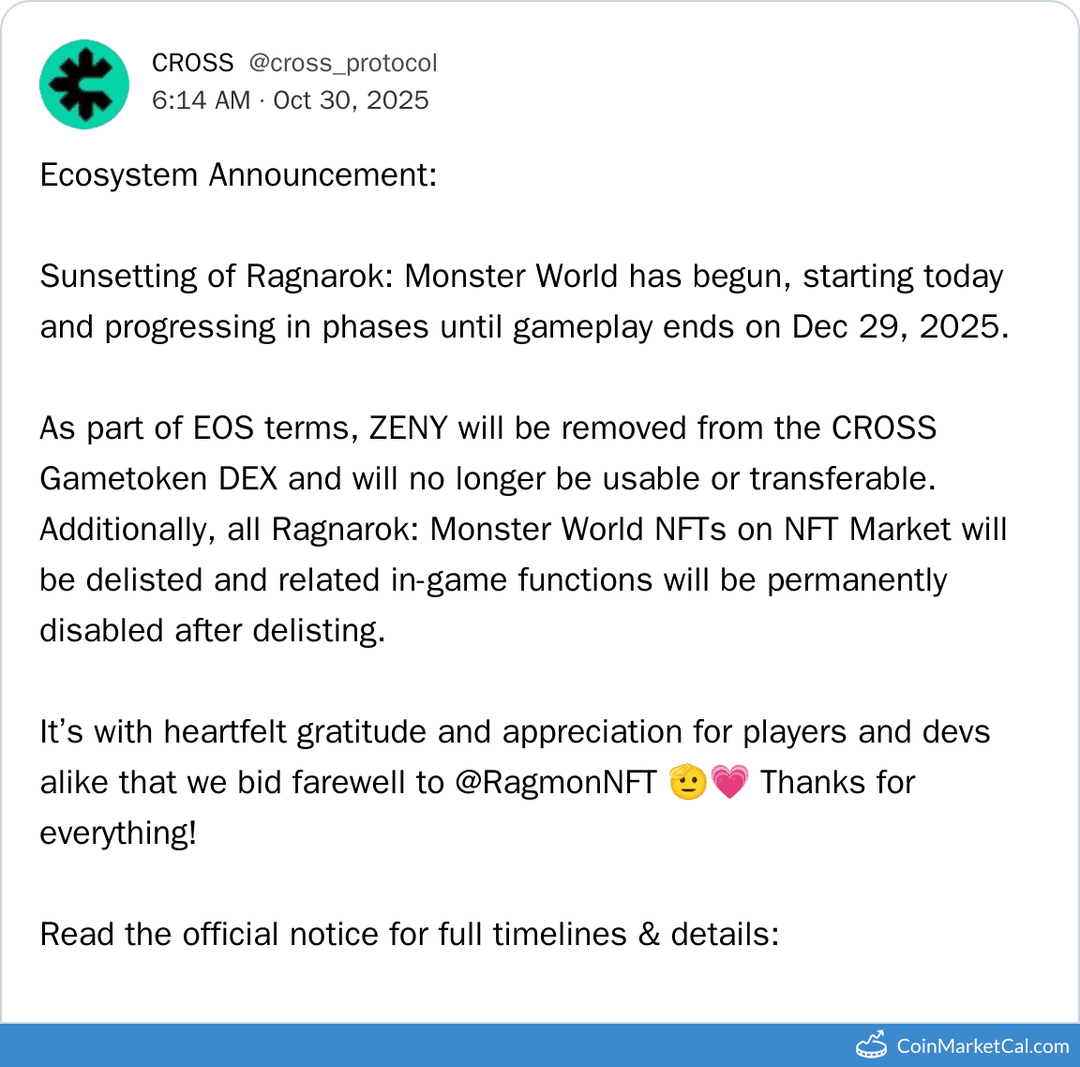 Cross Protocol Monster World Sunset