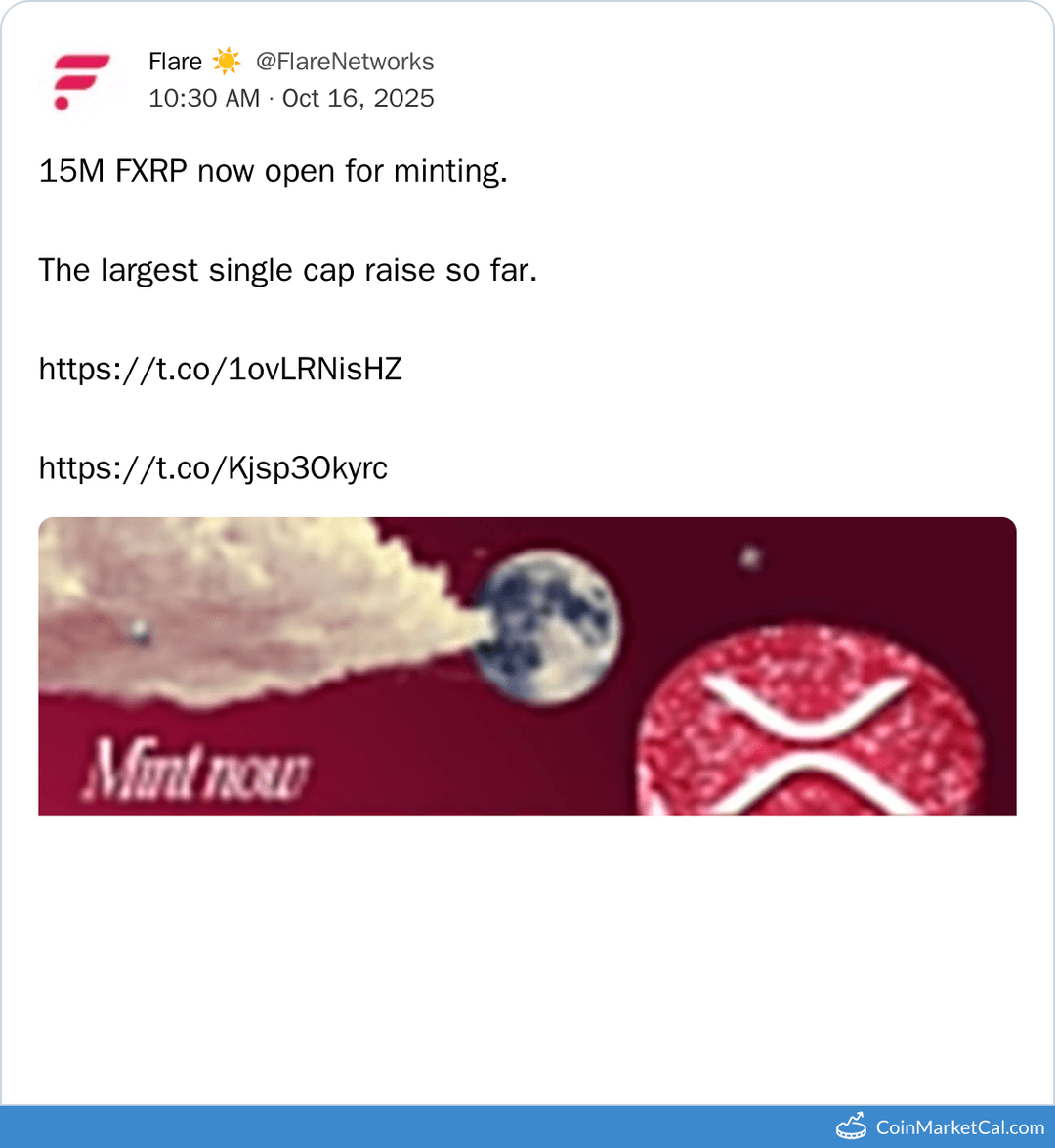 Flare FXRP Minting Cap Raise