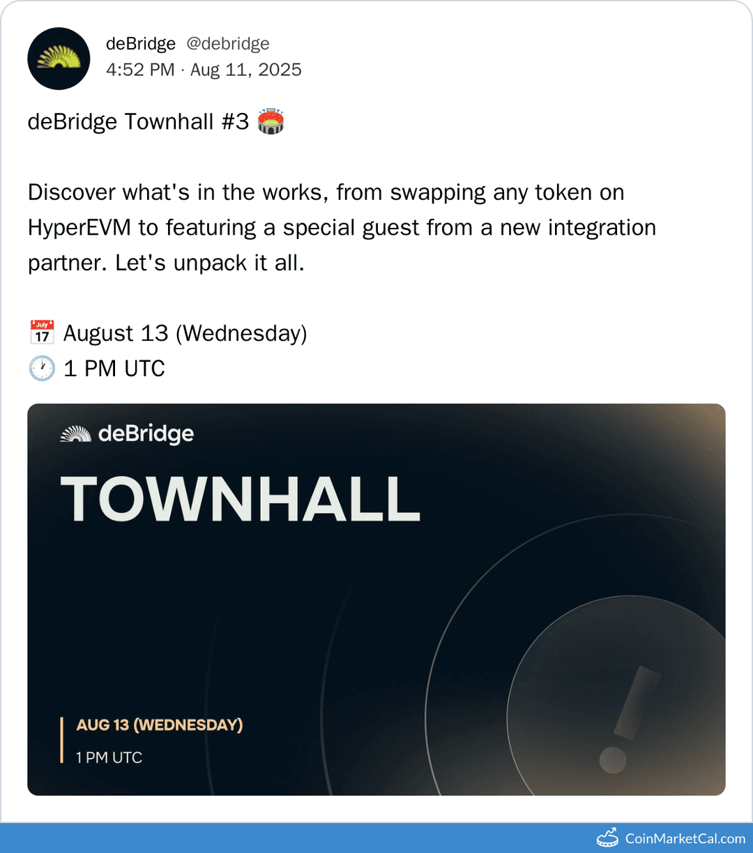 deBridge Townhall #3