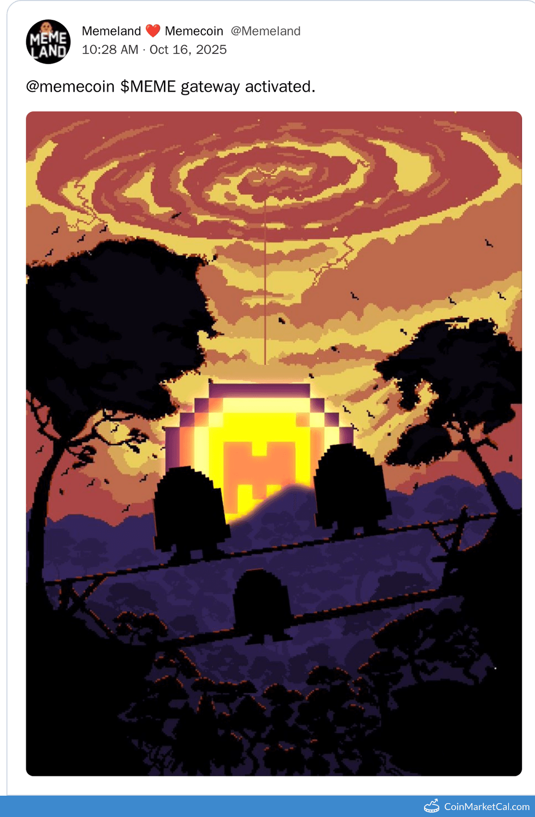 Memeland MEME Gateway Activated