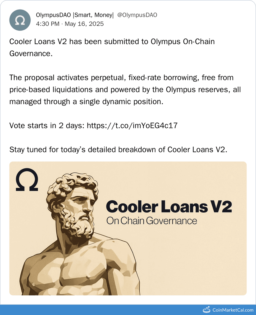 Cooler Loans V2 Voting Ends – OlympusDAO