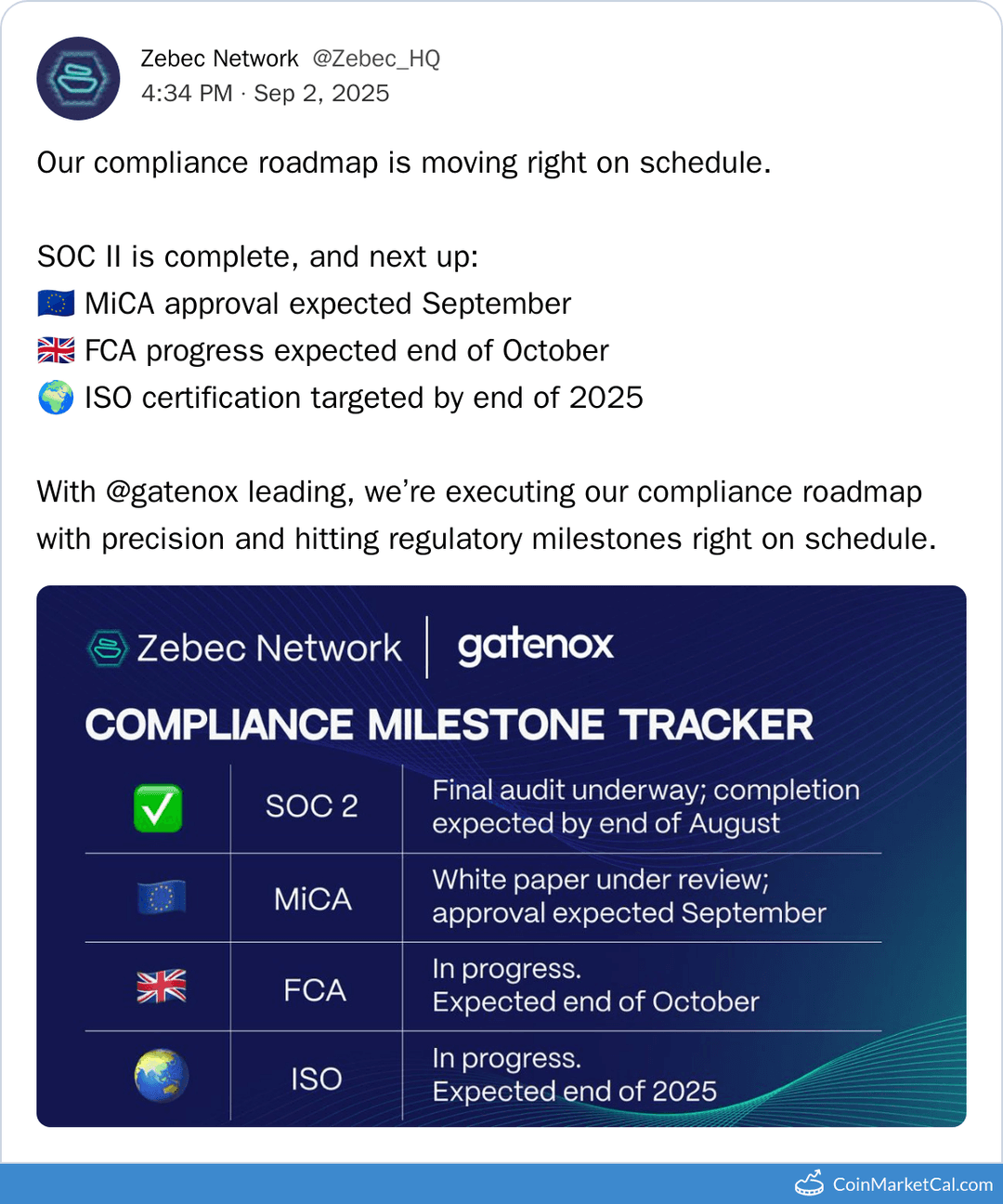 Zebec Network MiCA Approval