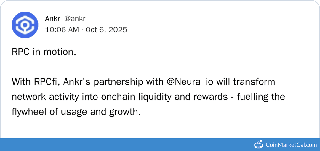 Ankr Network Neura Partnership RPCfi Launch