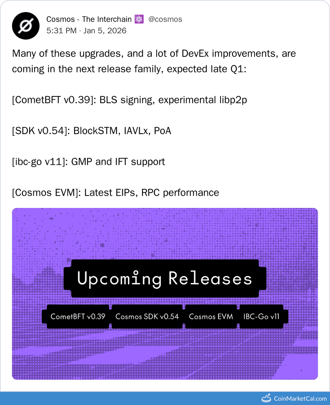 Cosmos Hub Late Q1 Upgrade Suite
