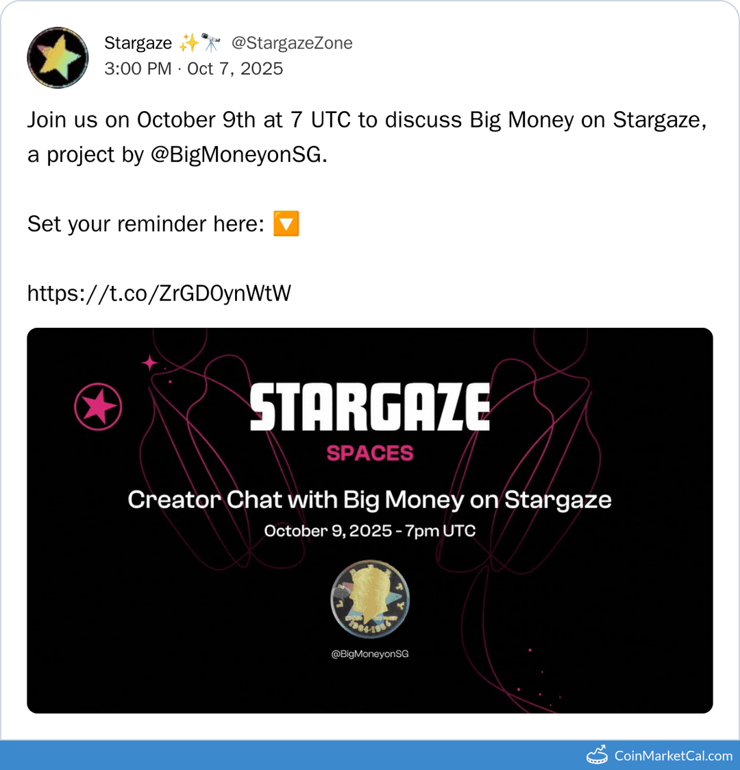Stargaze Big Money Discussion