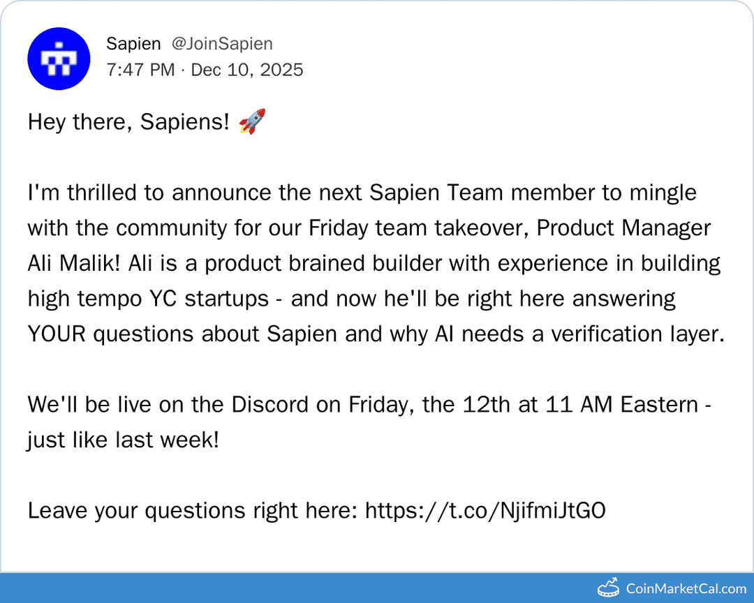 Sapien AMA with Product Manager Ali Malik