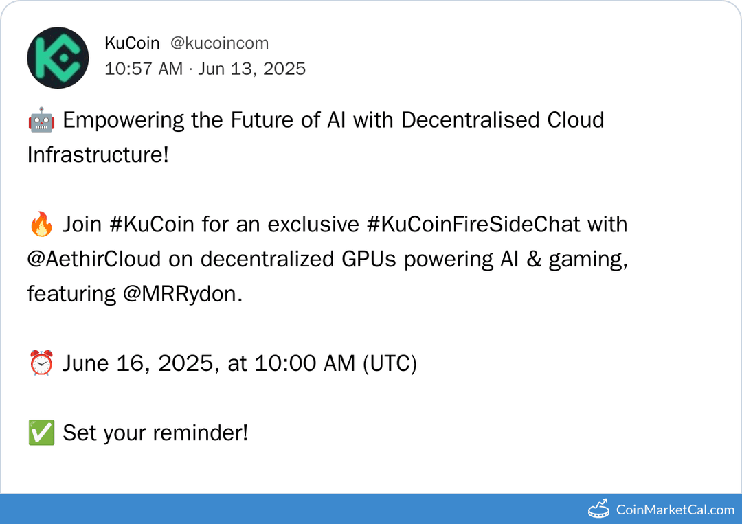 KuCoin FireSide Chat with AethirCloud