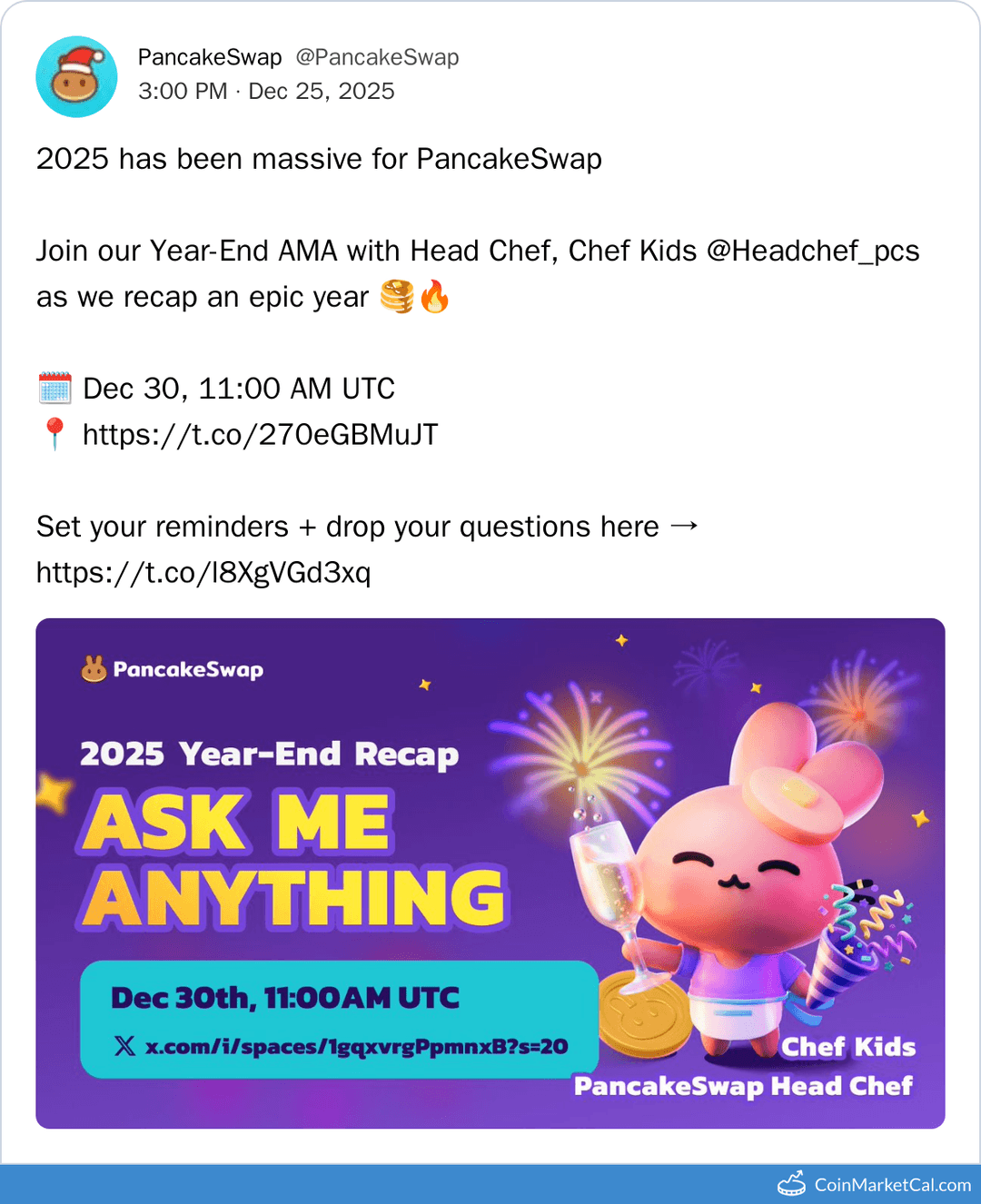 PancakeSwap Year-End AMA