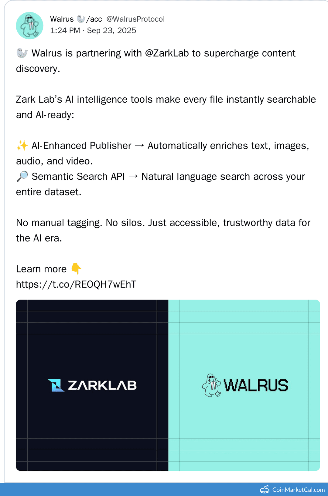 Walrus Zark Lab Partnership