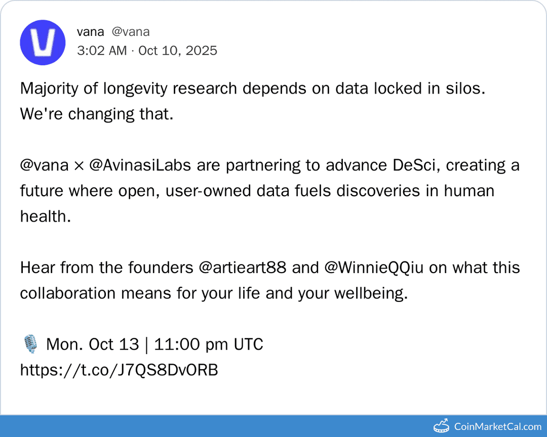 Vana & Avinasi Labs DeSci Partnership