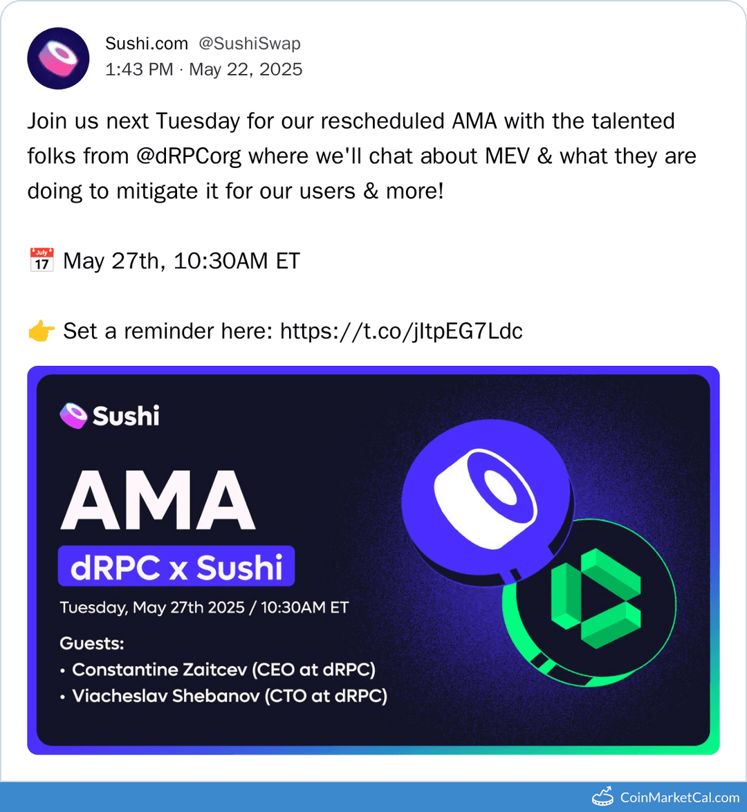 SushiSwap x dRPC AMA