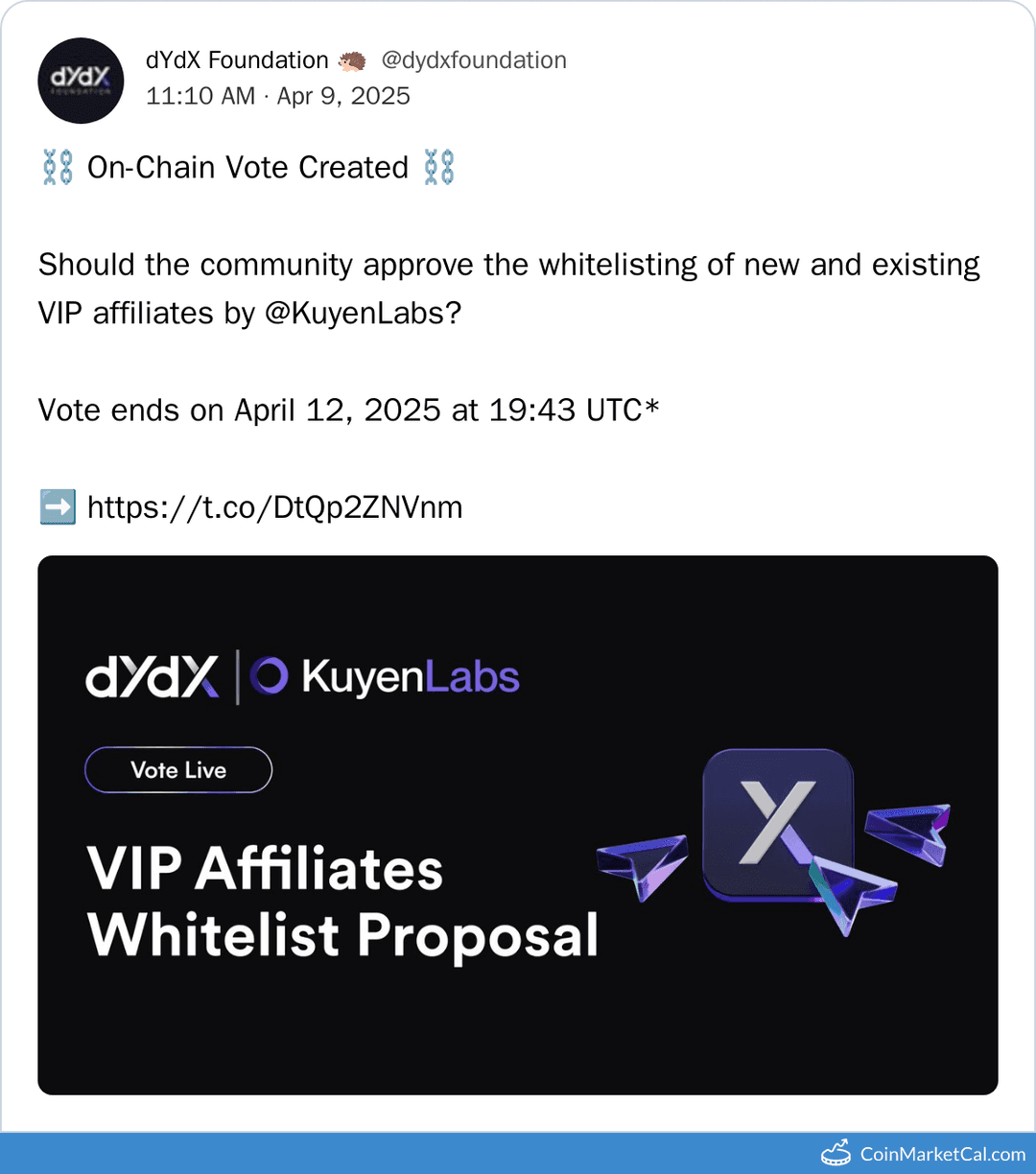 dYdX Prop #237 Vote