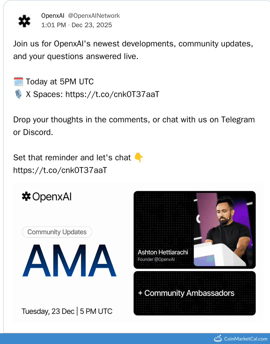 OpenxAI Community Updates AMA