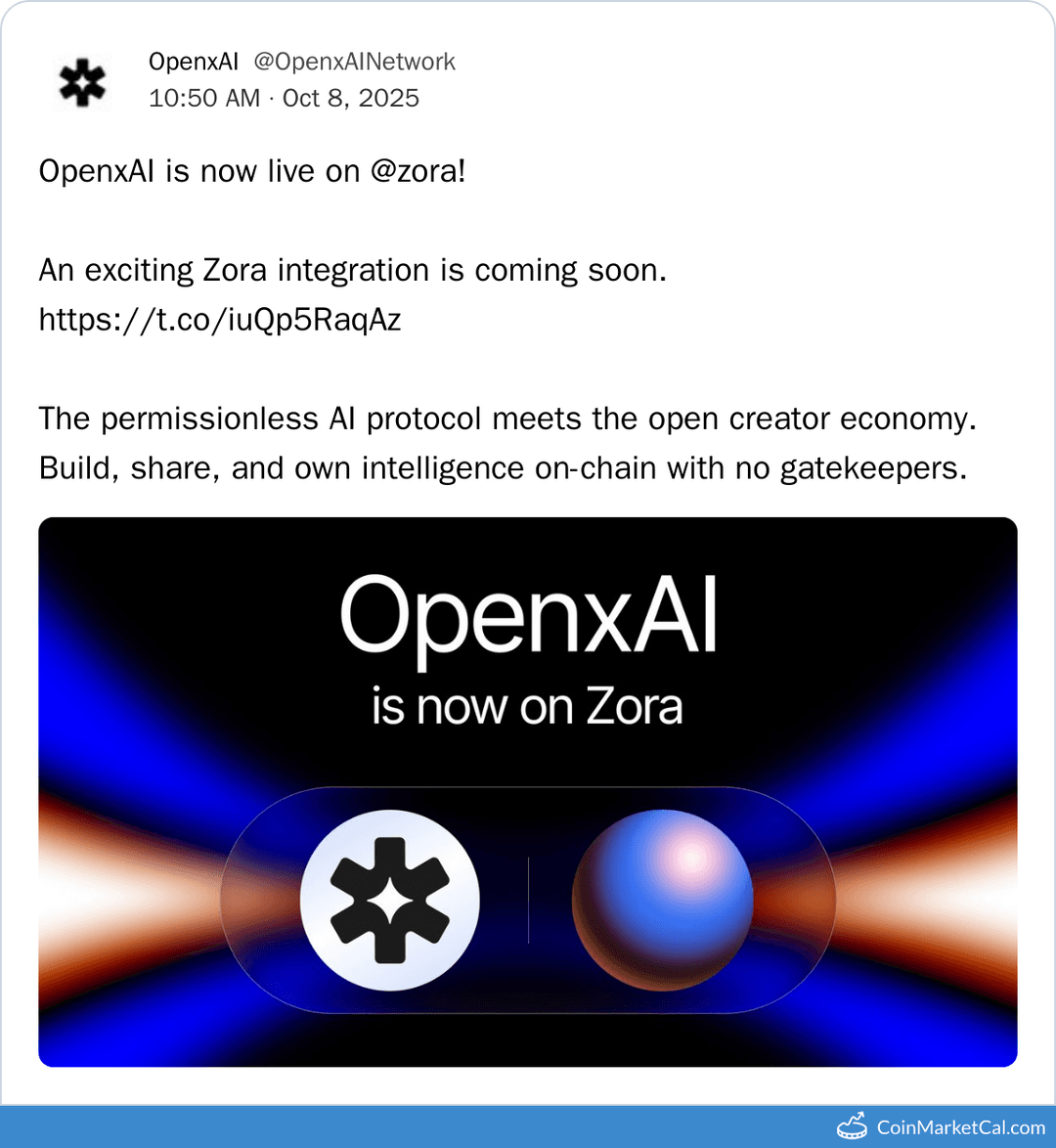 OpenxAI Zora Integration