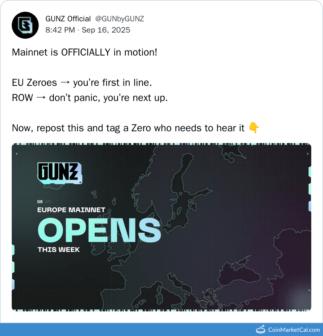 Gunzilla Games EU Mainnet