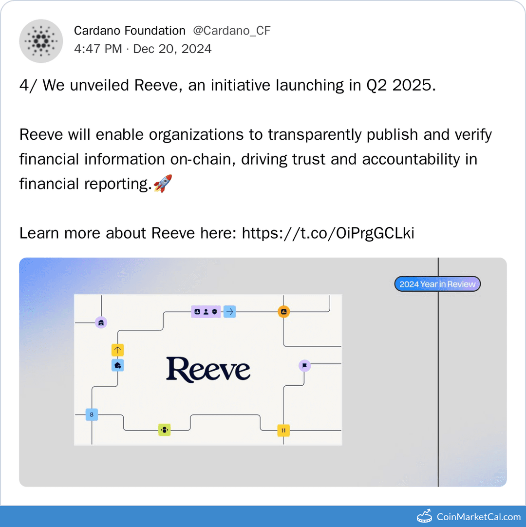 Cardano Reeve Launch
