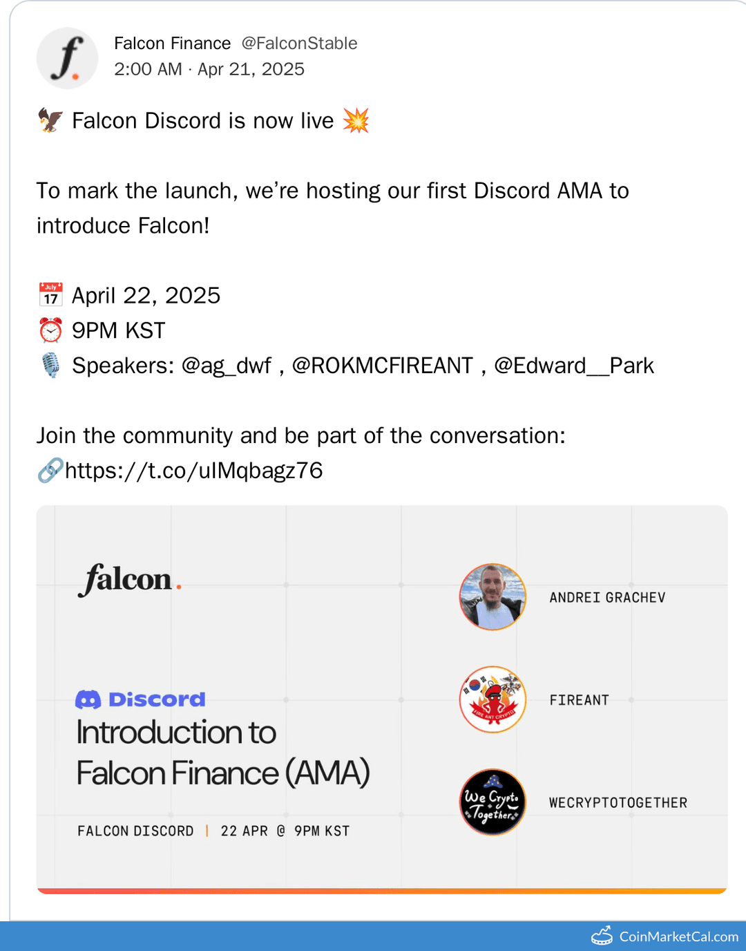 Falcon Introduction AMA
