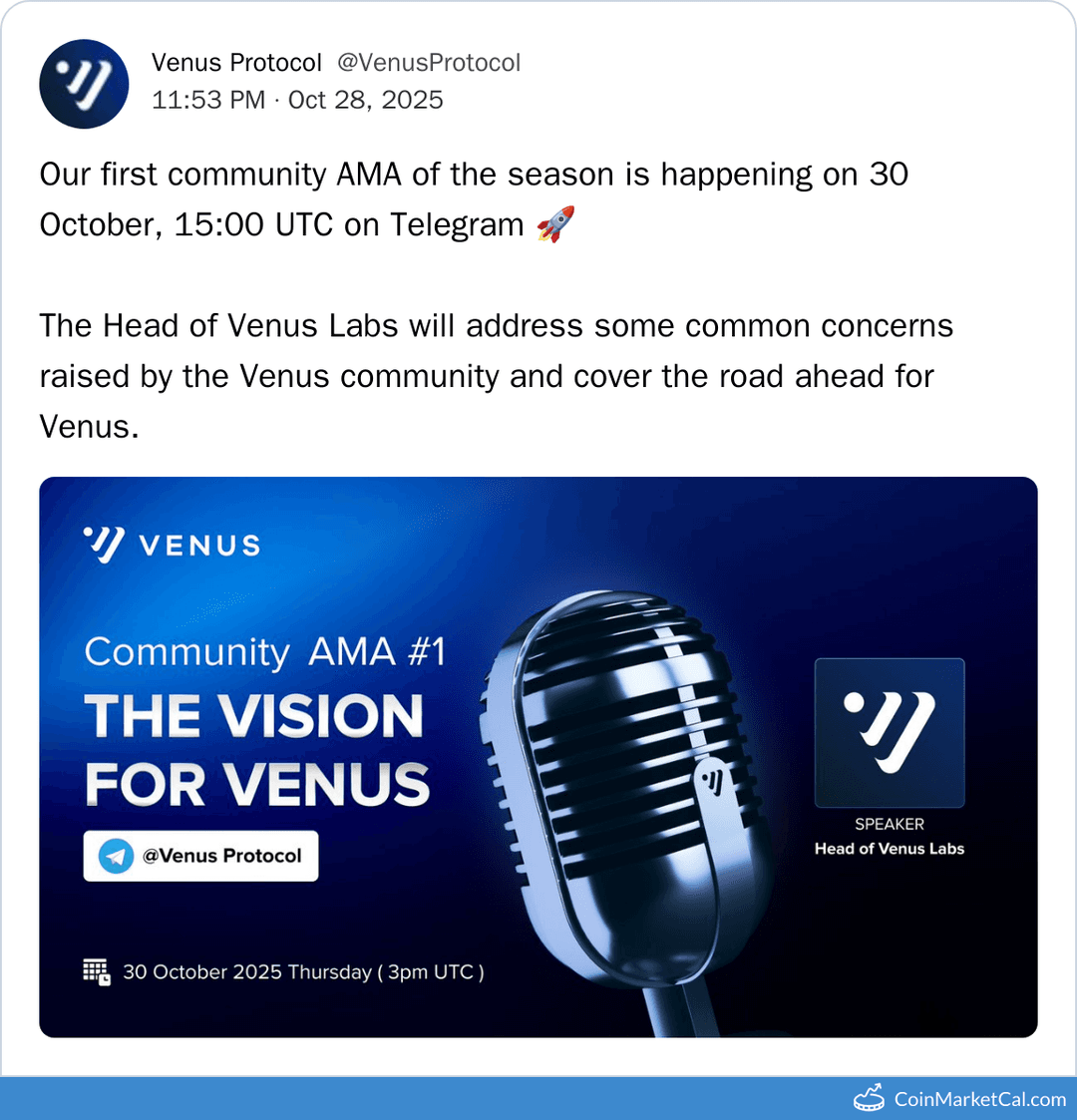 Venus Protocol Community AMA