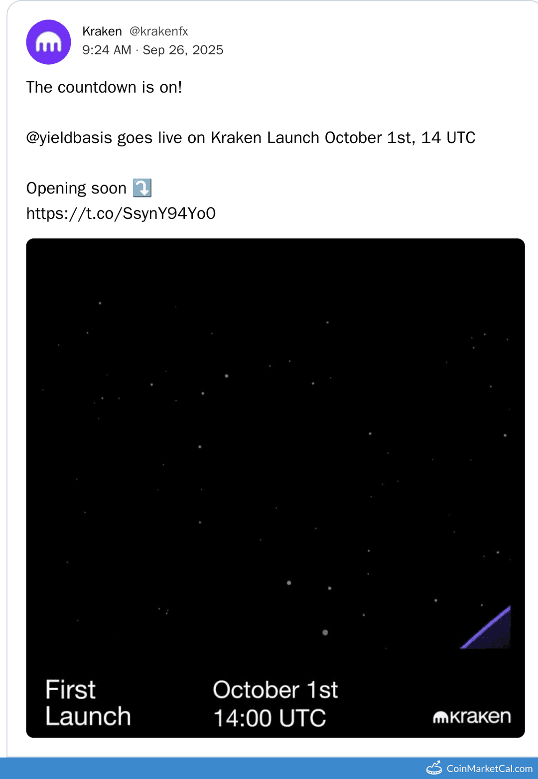 Kraken Listing Yield Basis