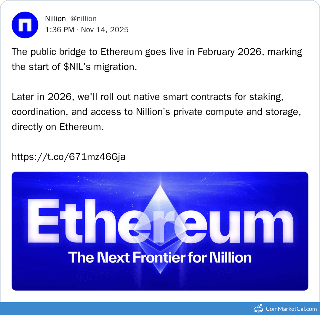 Nillion Migration Starts