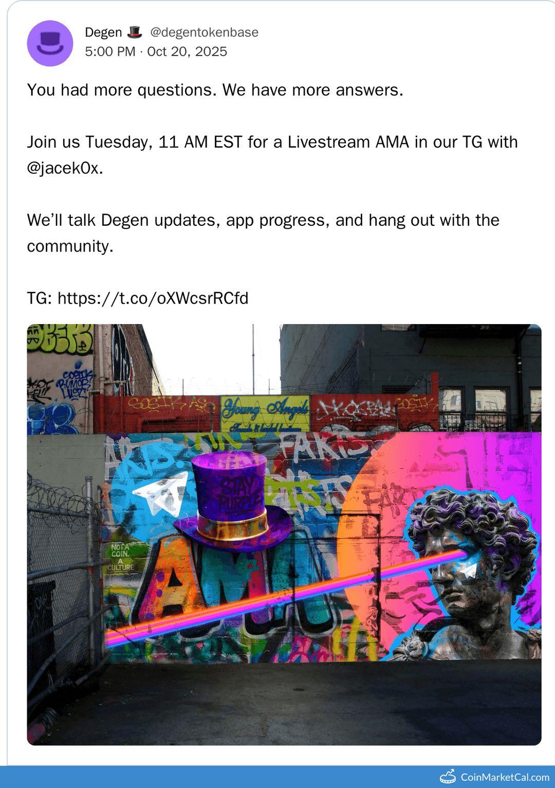 Degen Telegram AMA