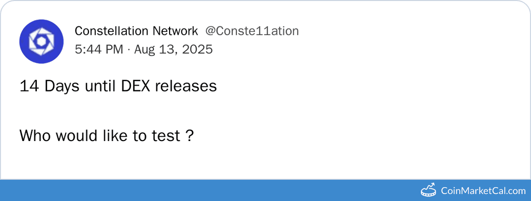 Constellation Network DEX Release