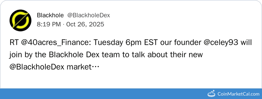 Talk with 40acres by Blackhole DEX