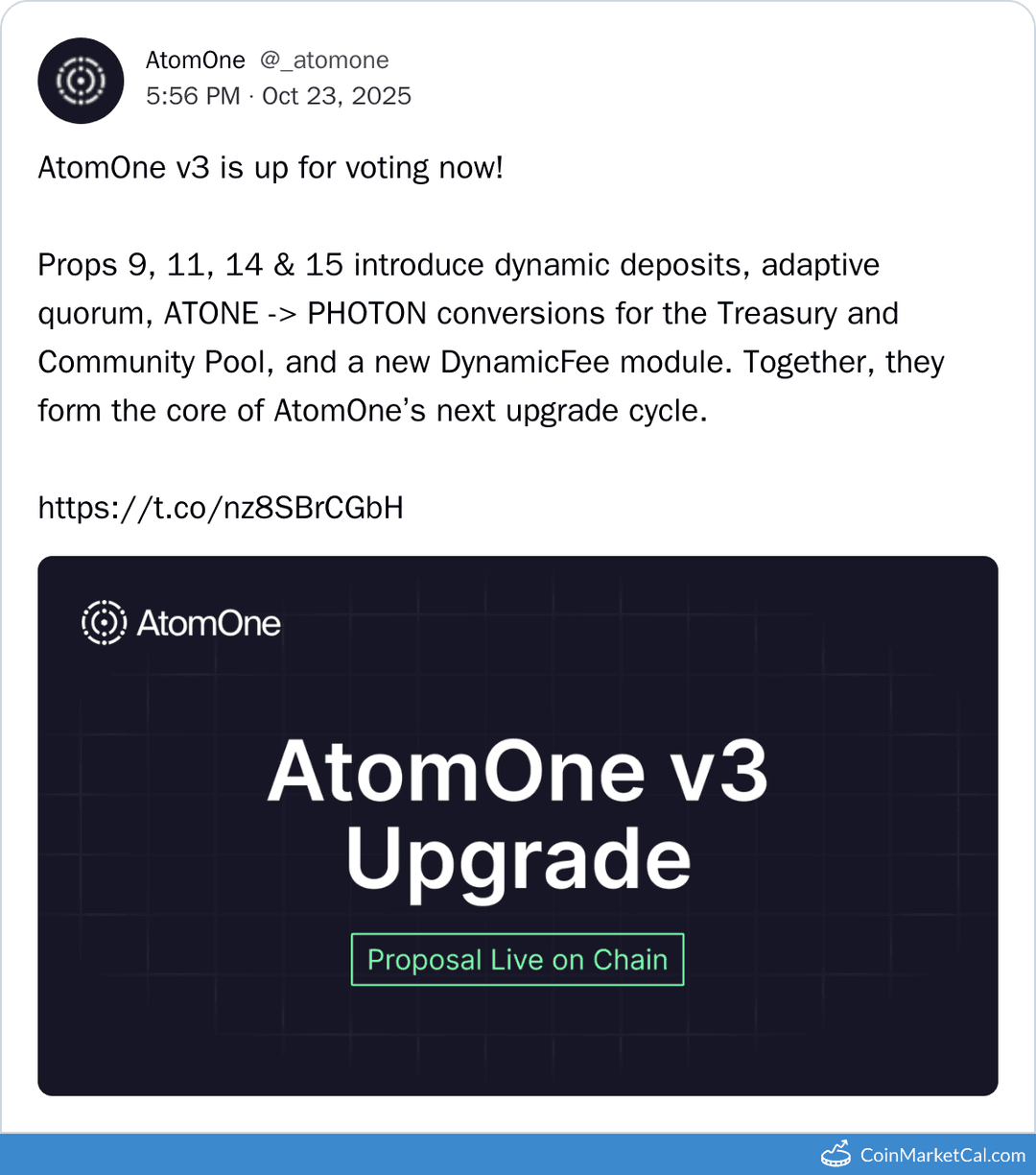 AtomOne V3 Vote