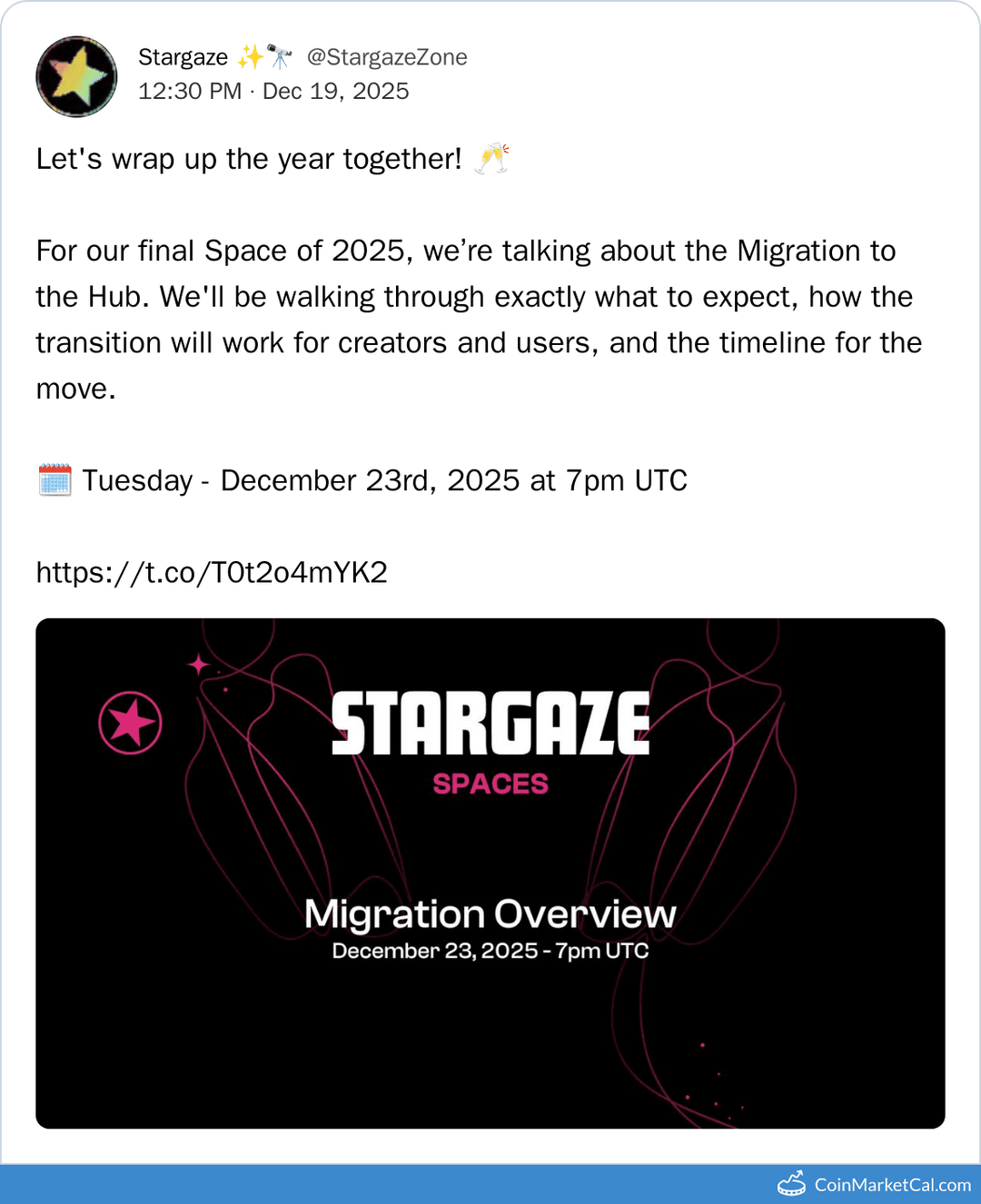 Stargaze Hub Migration Talk