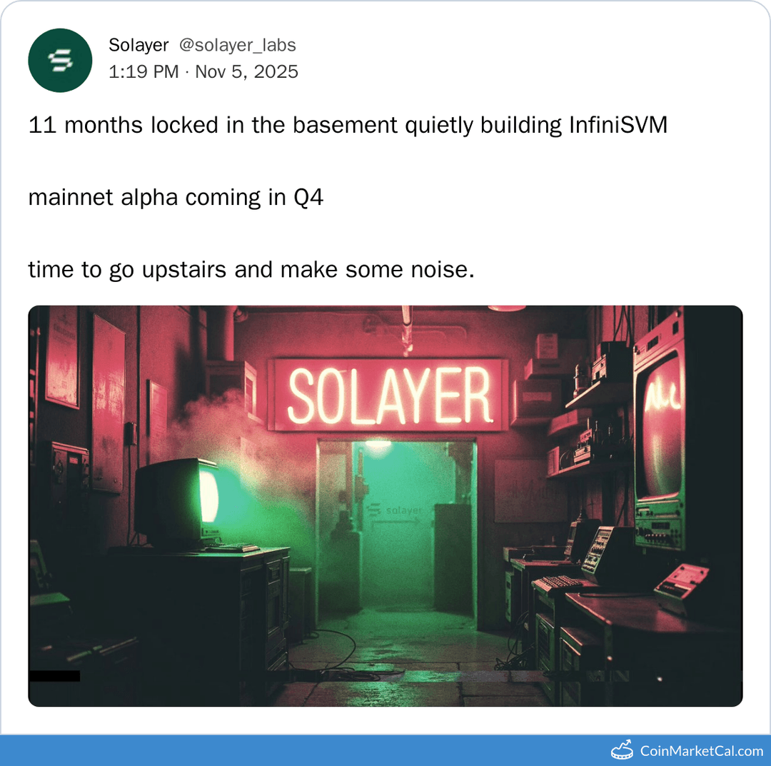 Solayer InfiniSVM Mainnet Alpha Release
