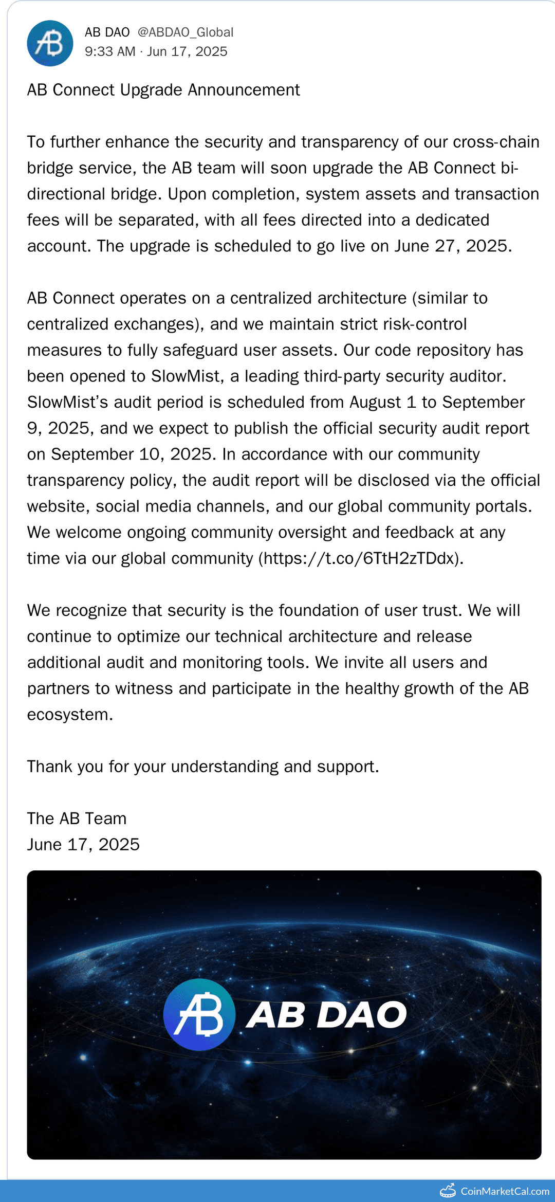 AB Connect Upgrade Launch