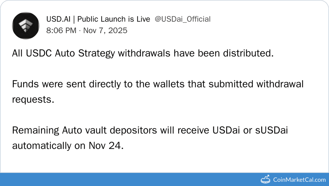 Staked USDai Vault Payout