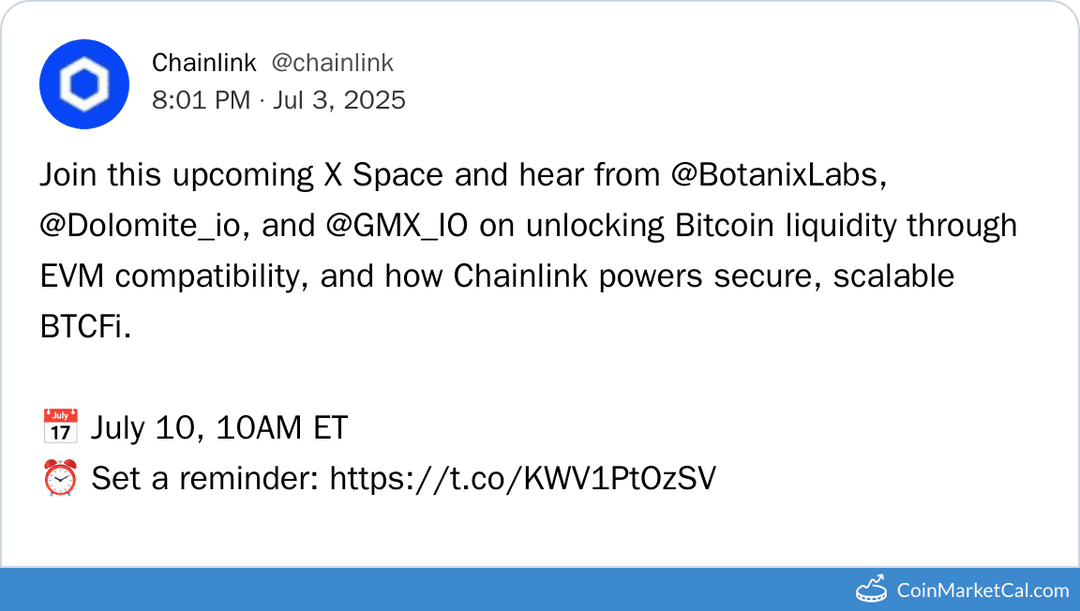 Botanix and Chainlink X Space on Bitcoin Liquidity and EVM Compatibility