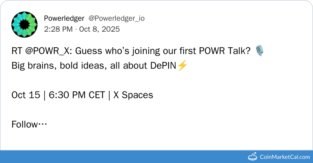 Powerledger POWR Talk on DePIN