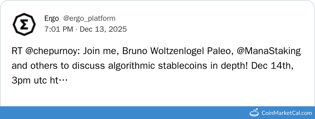 Ergo Algo Stablecoin Talk