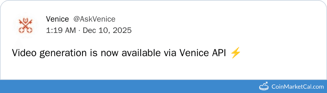 Venice Token Video Generation API Release